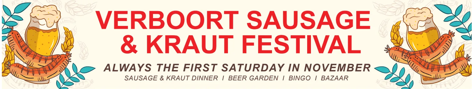 Verboort Sausage Festival banner